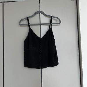 Madewell Women’s Black Button Tank Top Size 4
